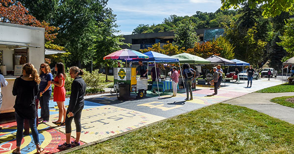 Image of the Farmers Market on the Pride Walk