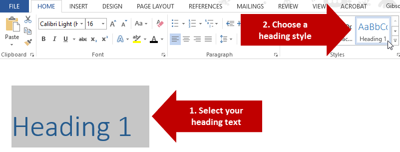 The styles menu can be accessed by pressing the ALT key, then H key, then L key. Once there, you can tab through to select the style you want.