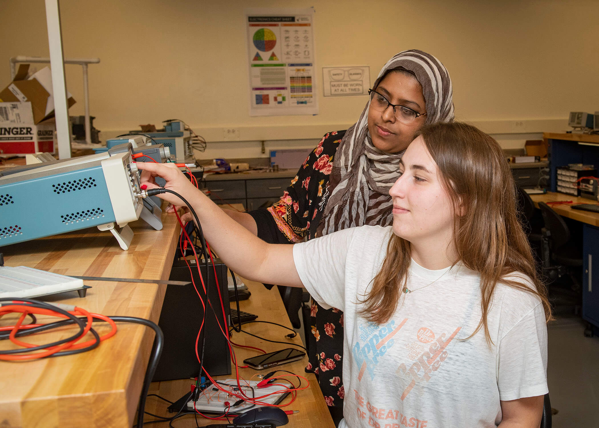 Female Student with Professor