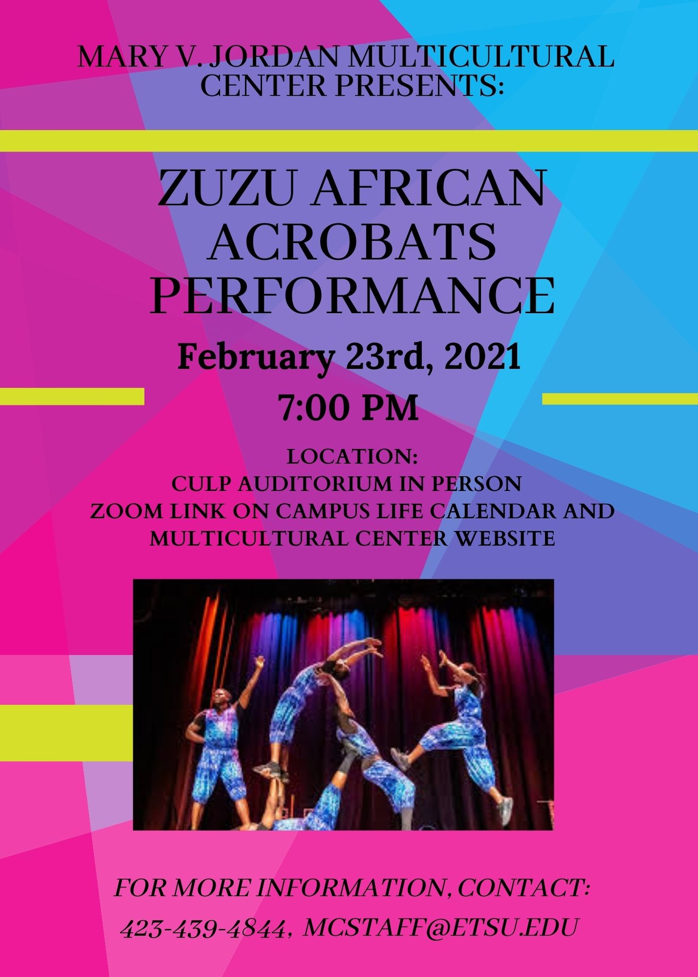 Zuzu Acrobats poster