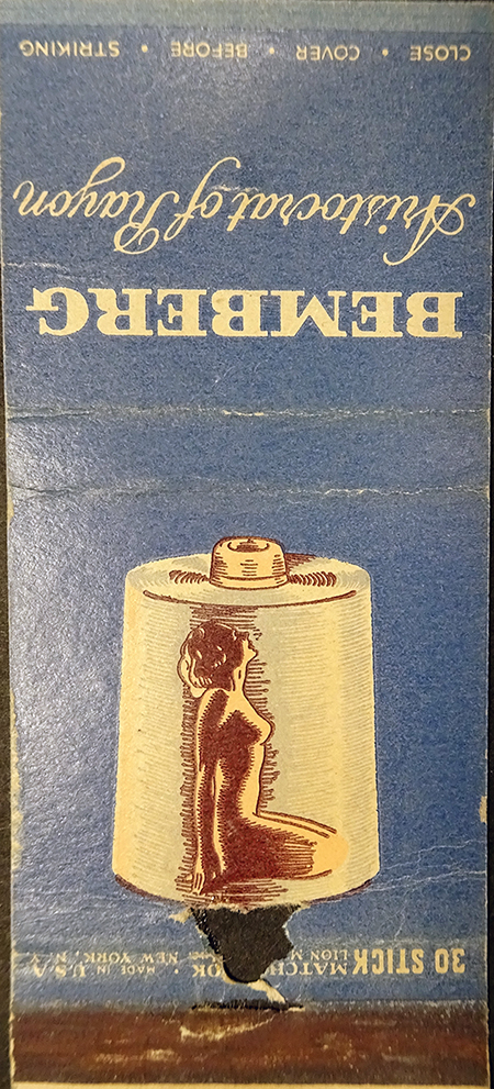 The Bemberg Matchbook Advertisement