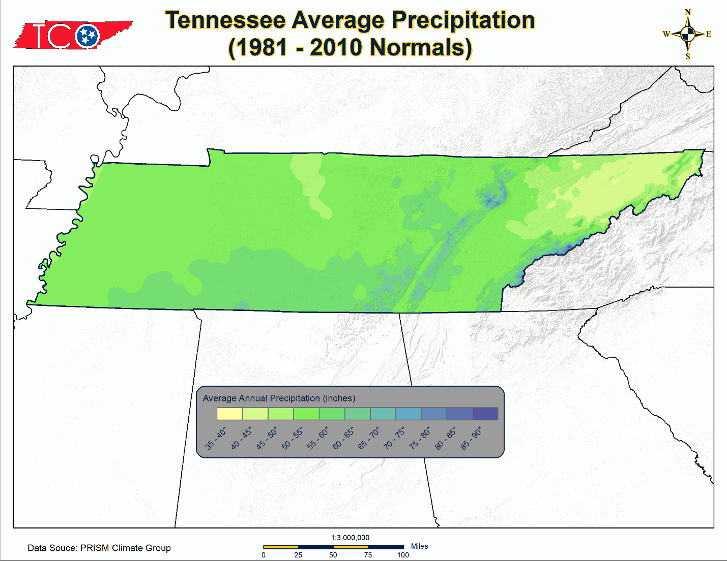 TN Avg Precip