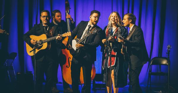 ETSU's Bluegrass Band performing on stage