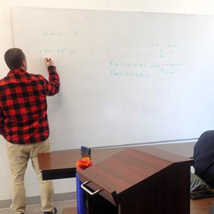 Students working on their undergraduate research.