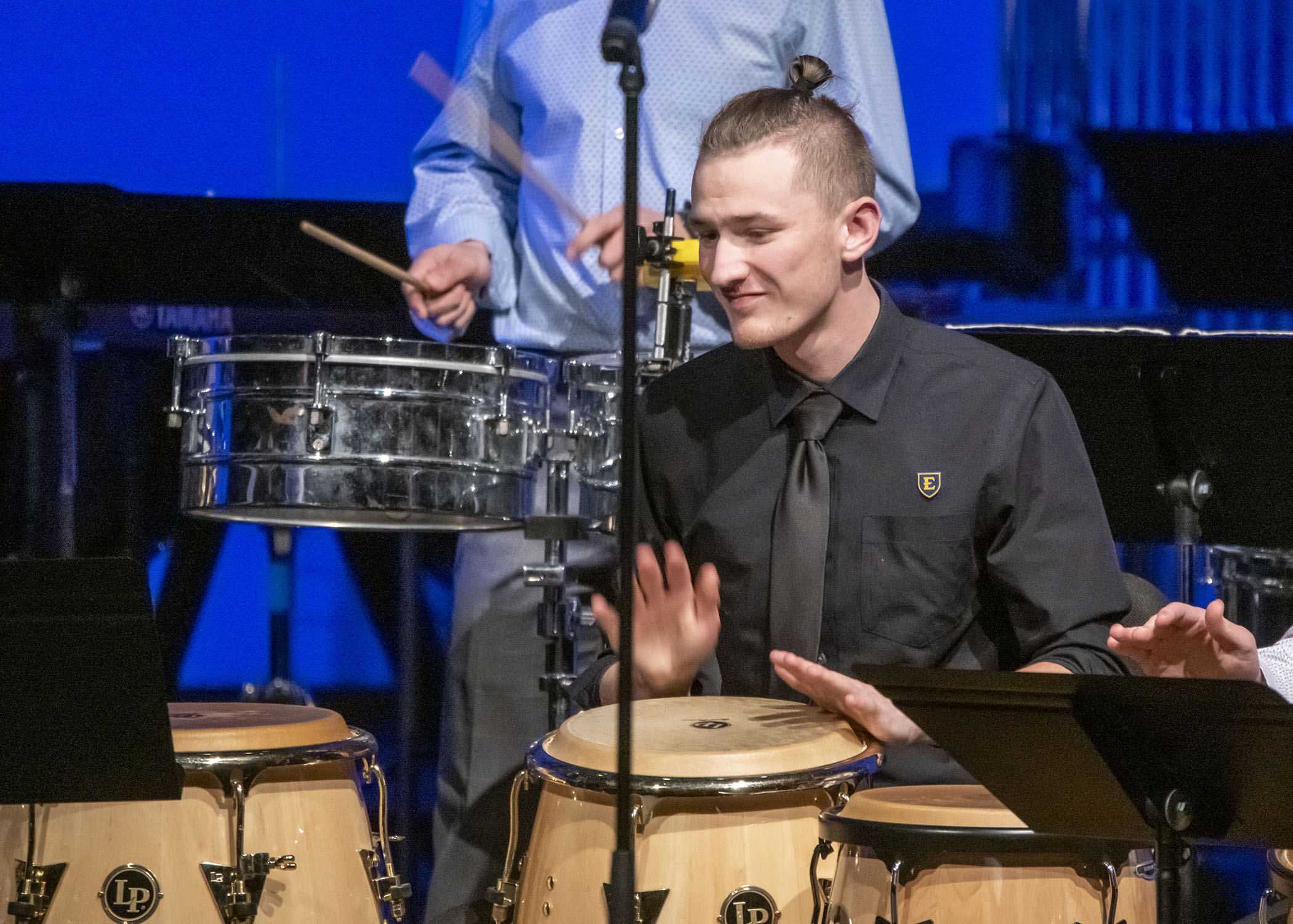 percussionist playing