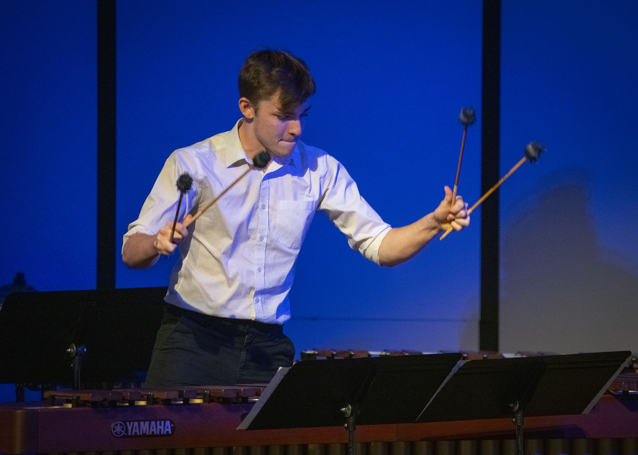 percussionist playing