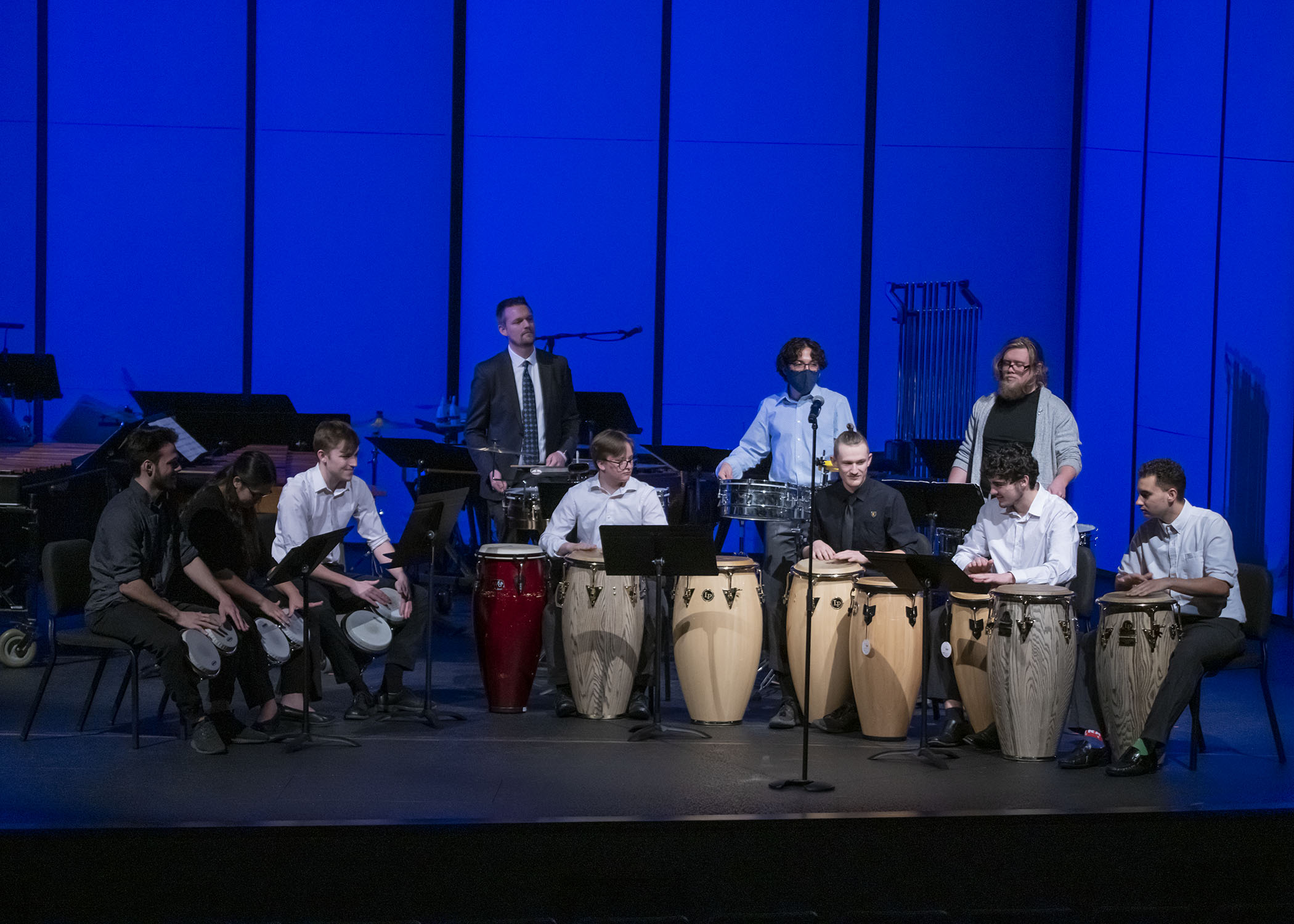 percussionist playing