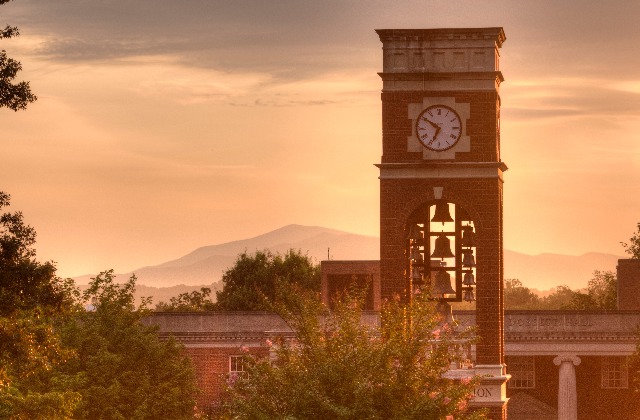 sunset bell tower