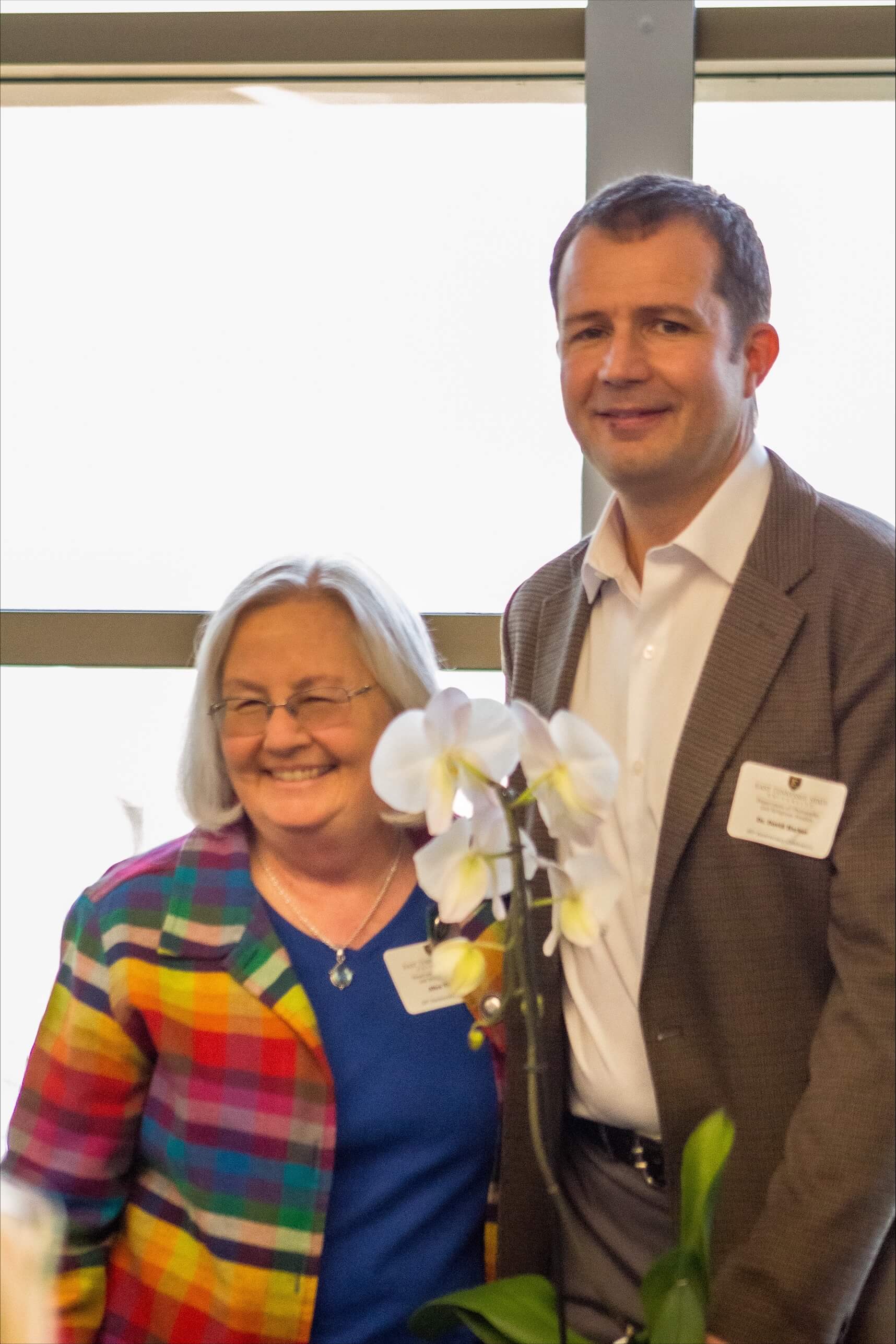 Former Executive Aide Alice Terrell and David Harker Current Chair