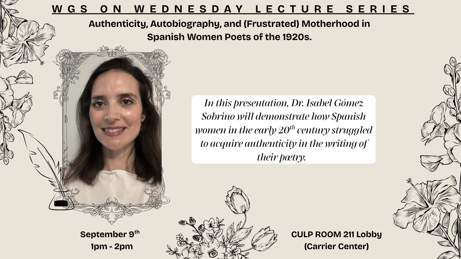 image for Fall 2026 WGS on Wednesday Lecture Series