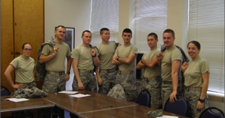 Cadets in classroom