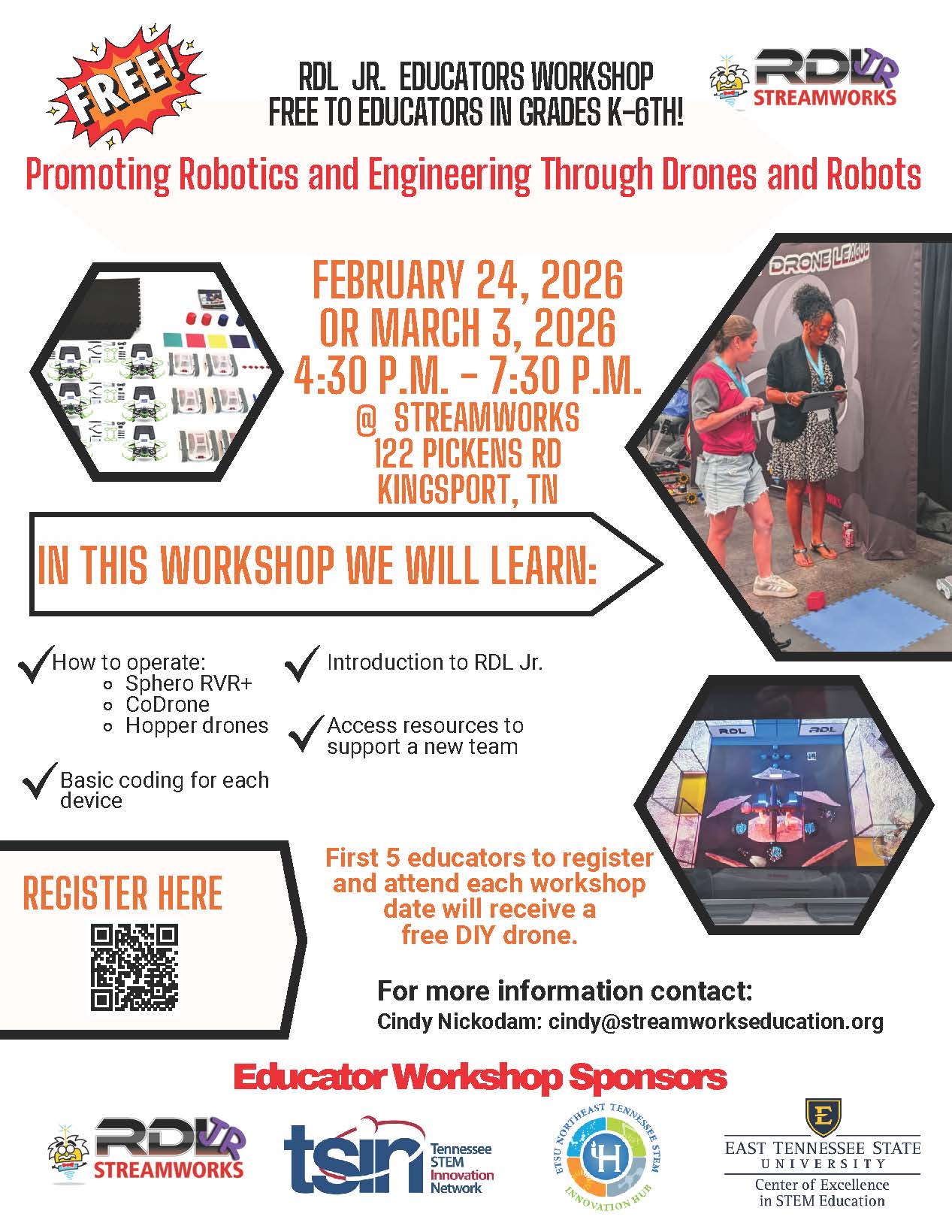 TSIN RDL Jr: Promoting Robotics and Engineering Through Drones and Robots