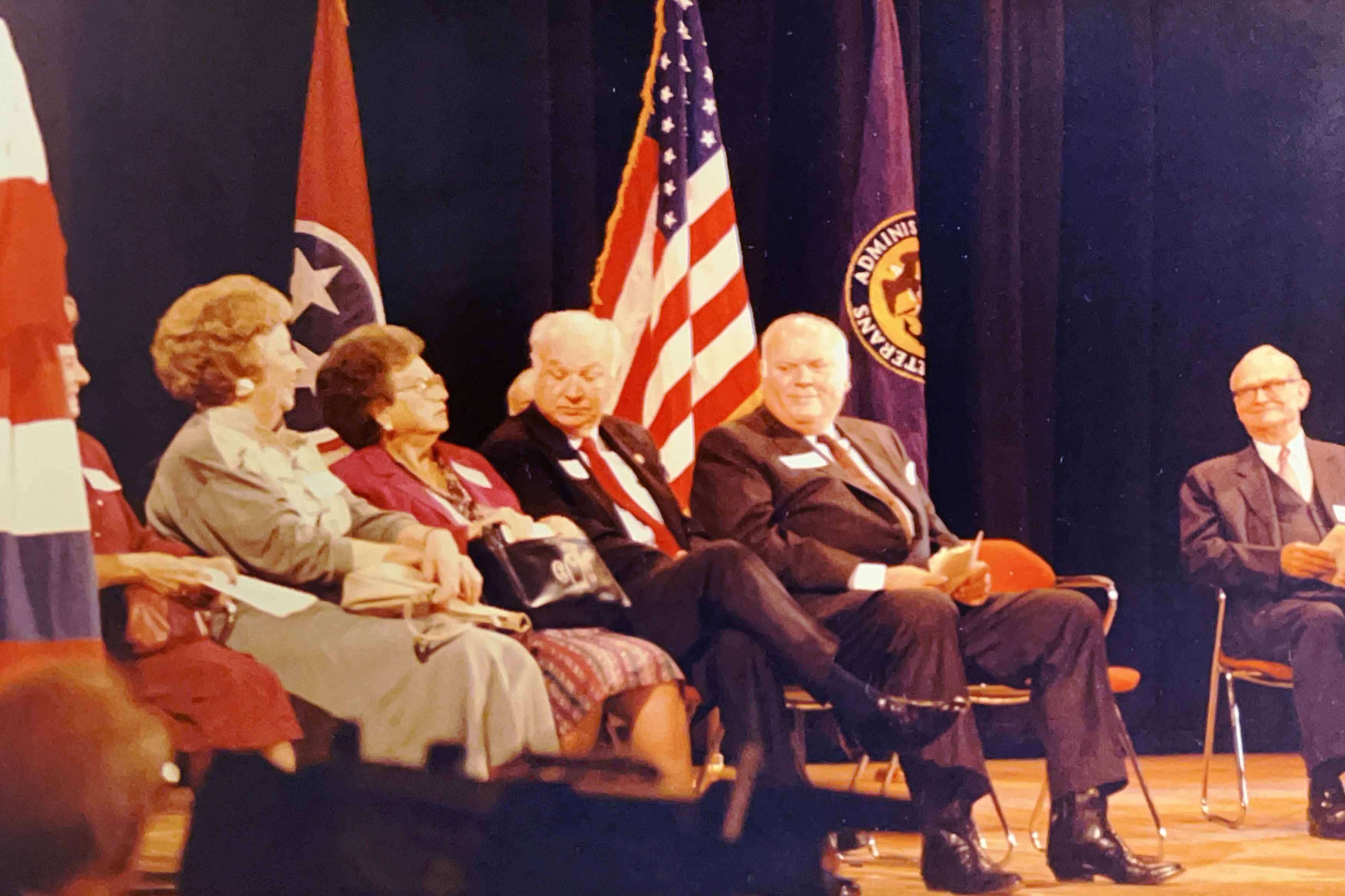 Quillen and D.P. Culp at a meeting