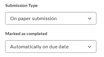 Image of the on paper and observed in person submission options. 