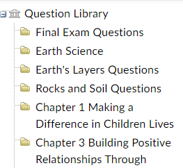 image of the left frame within the questionlibrary