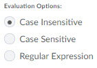 image of the evaluation options for an arithmetic question