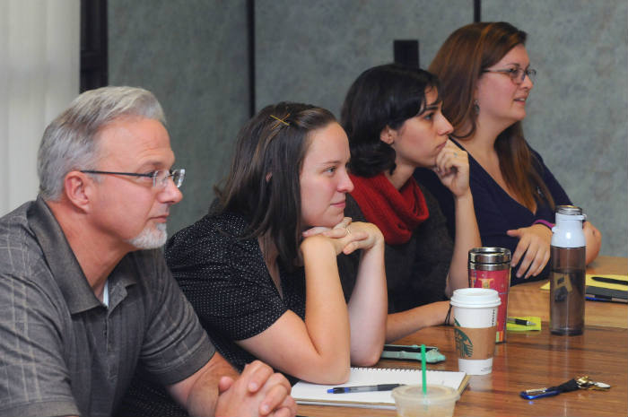 Faculty and Staff attending a Safe Zone Training