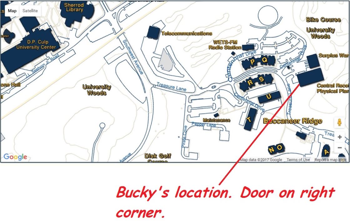 Bucky's new location