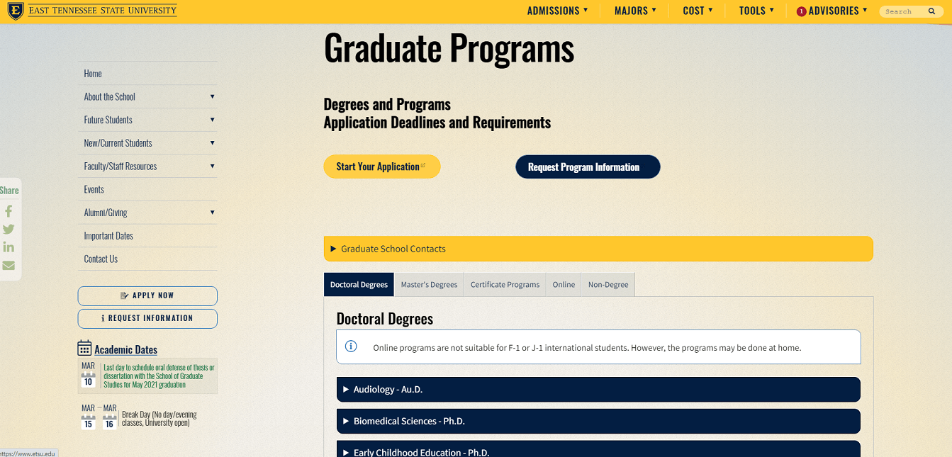 Graduate Programs