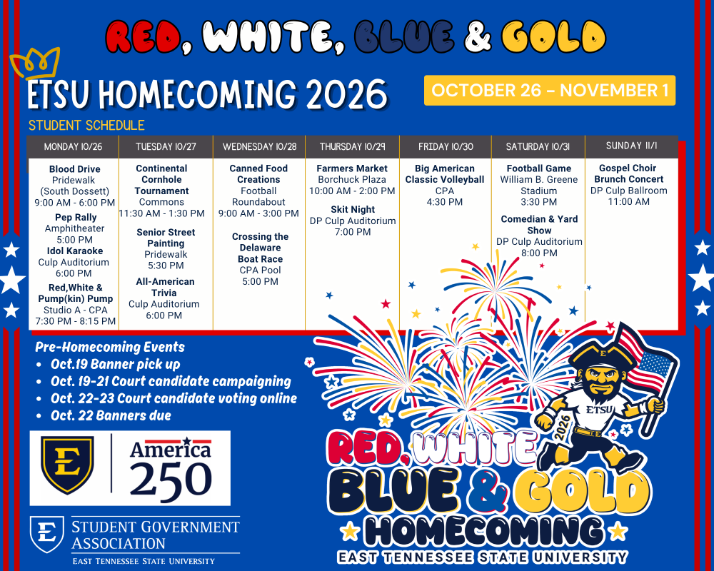 2026 Homecoming Schedule