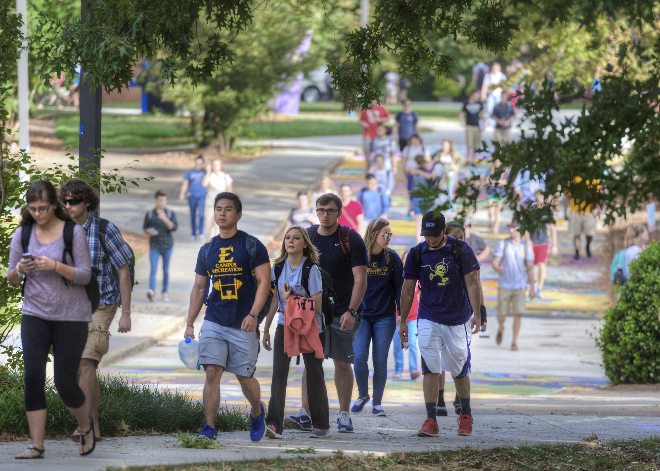 Students Walking on Campus