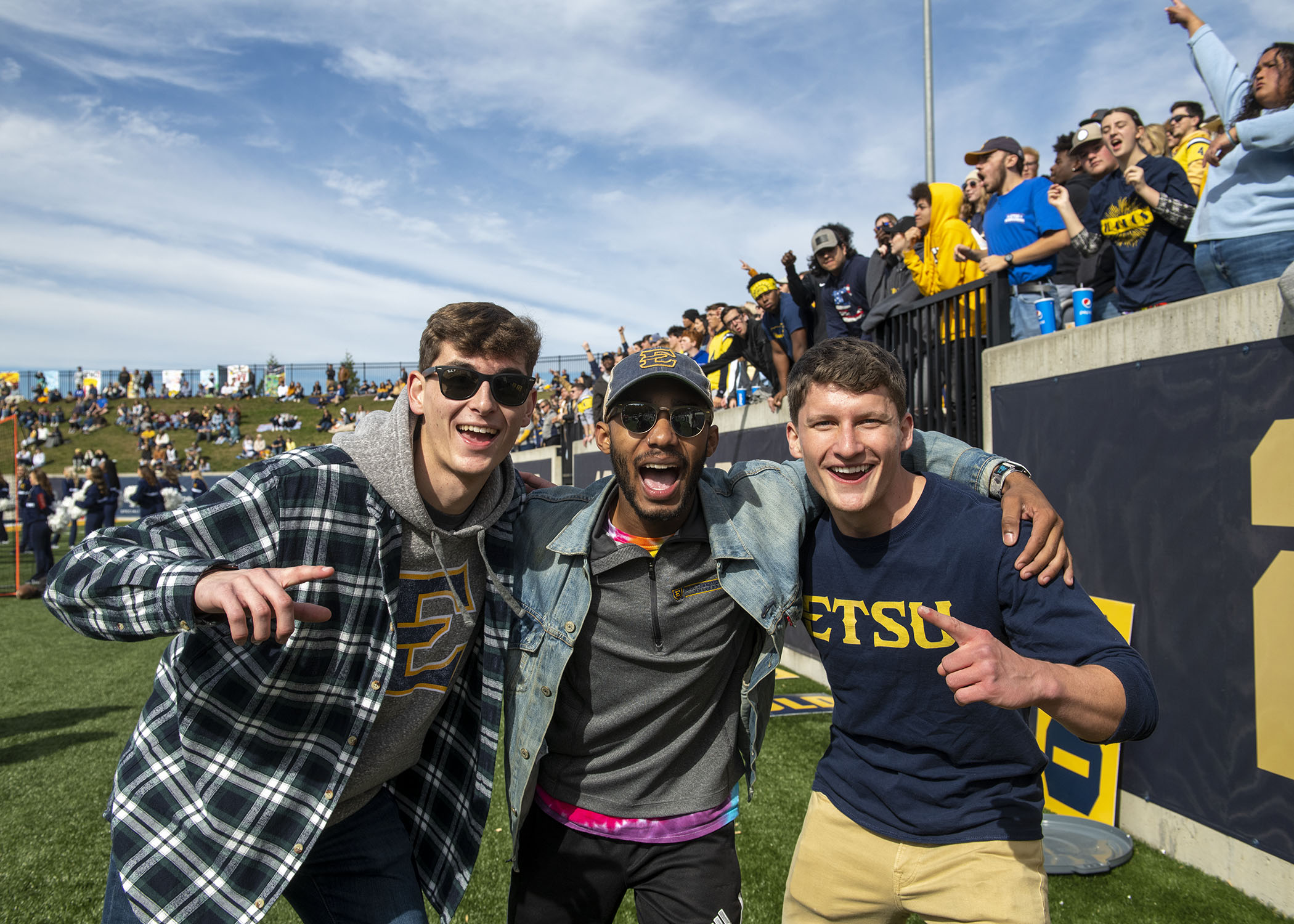 Students on Football Field