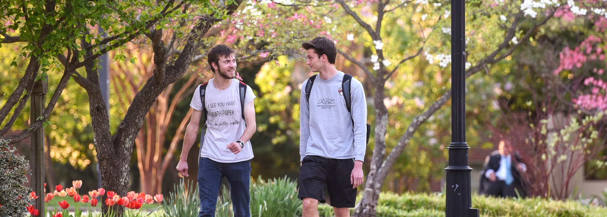 Students Walking on Campus