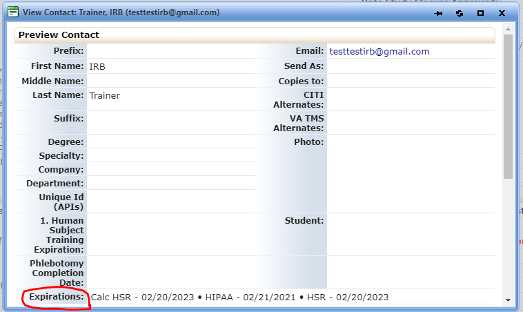 Step 6 checking CITI training