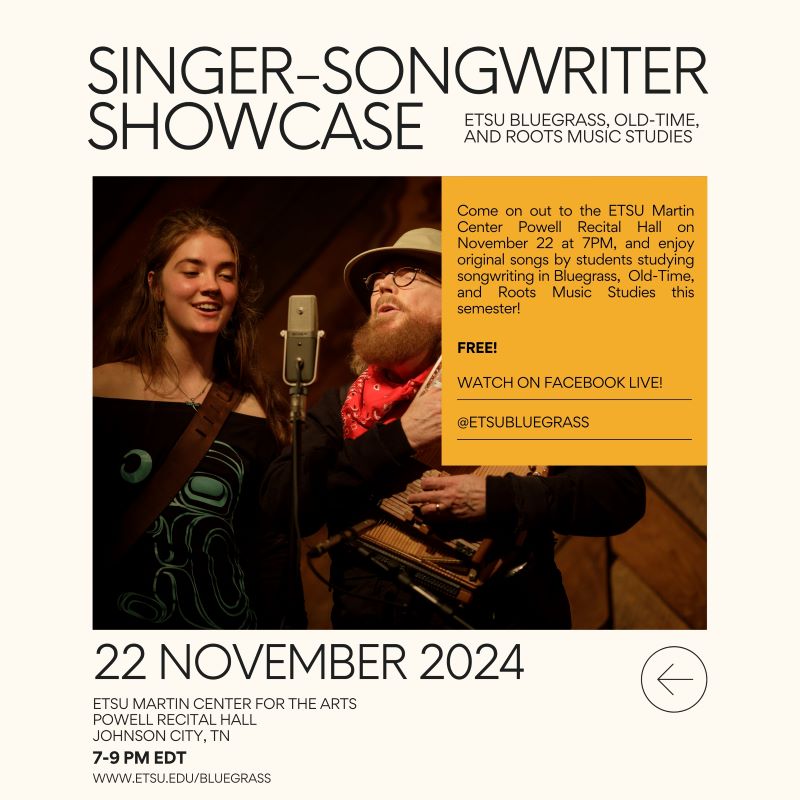 image for ETSU Blue Singer-songwriter showcase