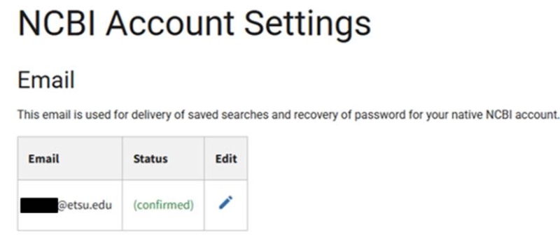 Account settings