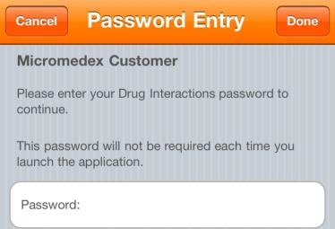 Micromedex password