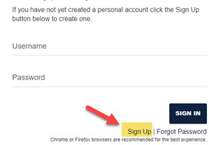 Create your ETSU Application Account