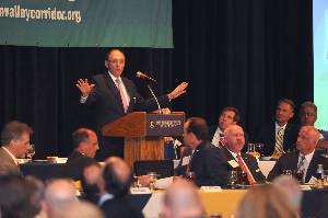 Congressman Phil Roe addresses those in attendance at the TVC event