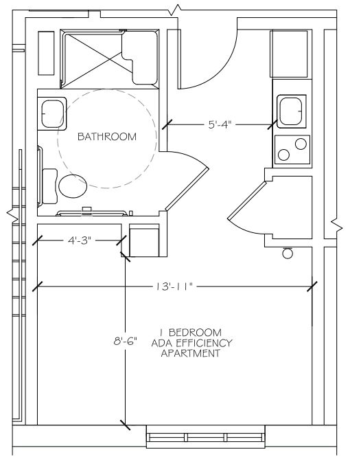 Cent ADA Efficiency Floorplan