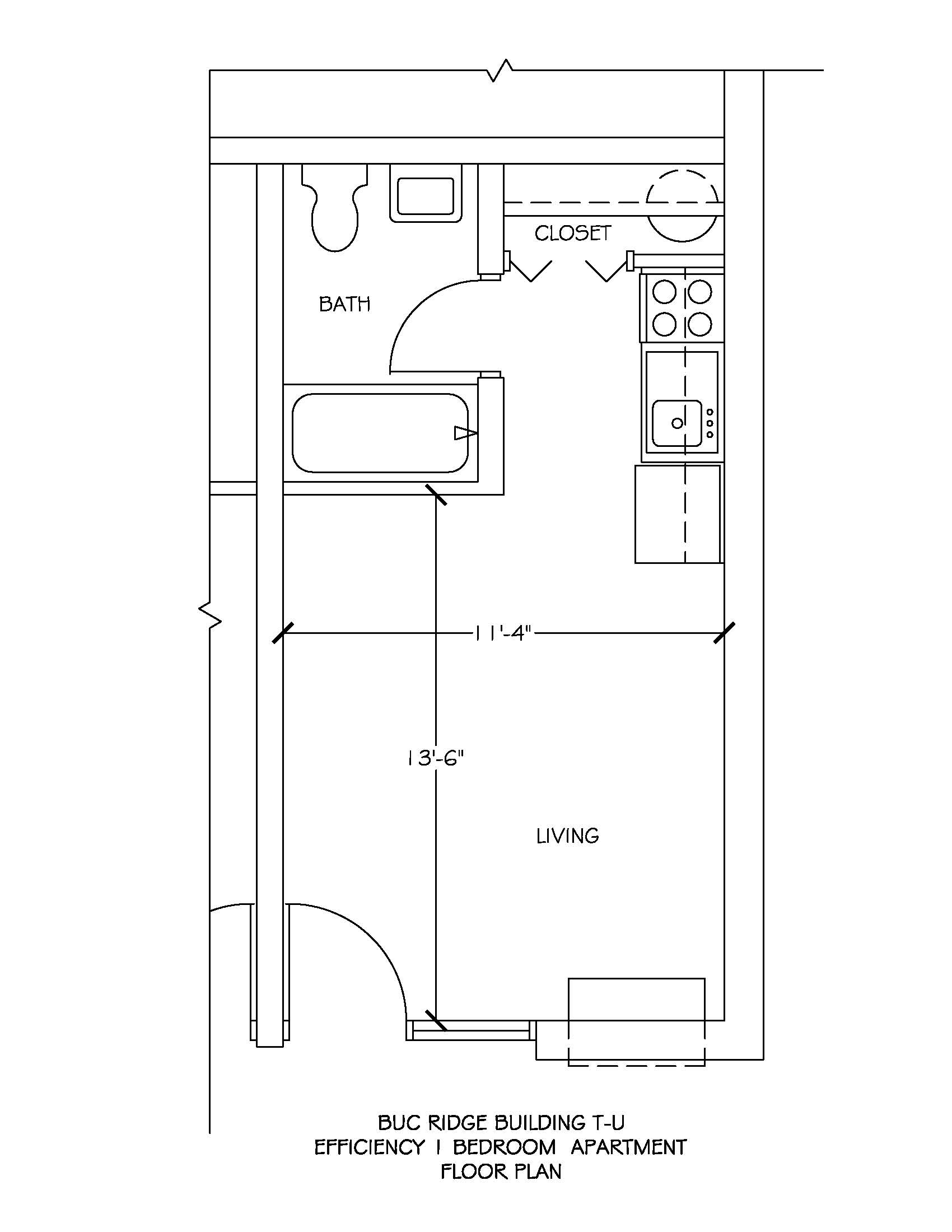 Efficiency apartment