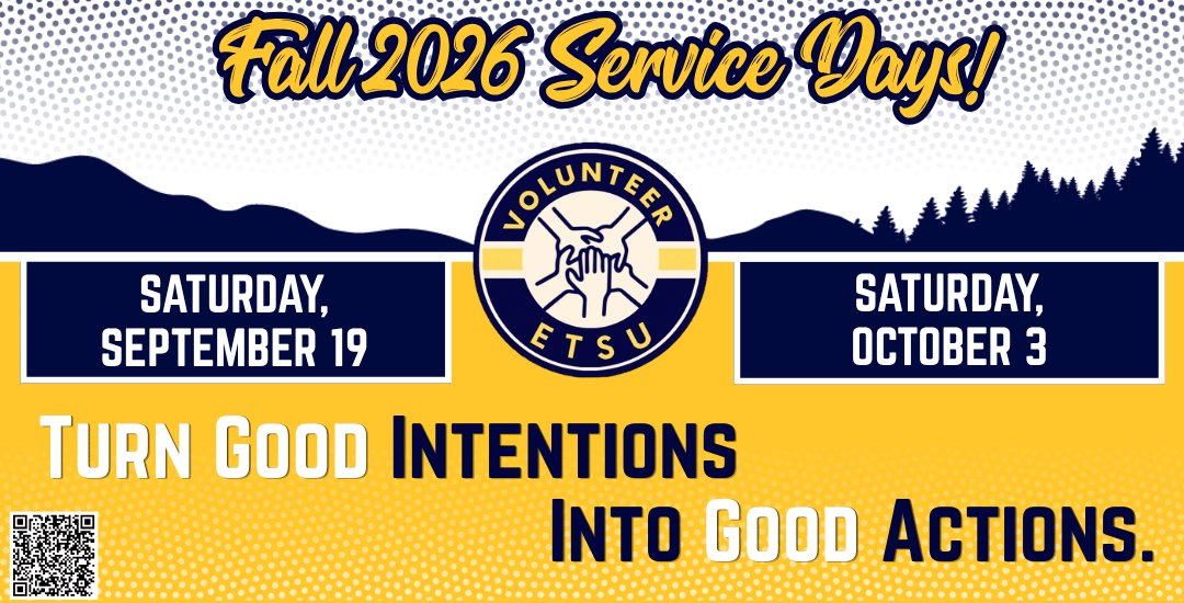 Fall 2026 Service Days! Saturday, September 19 and Saturday, October 3. Turn good intentions into good actions. 