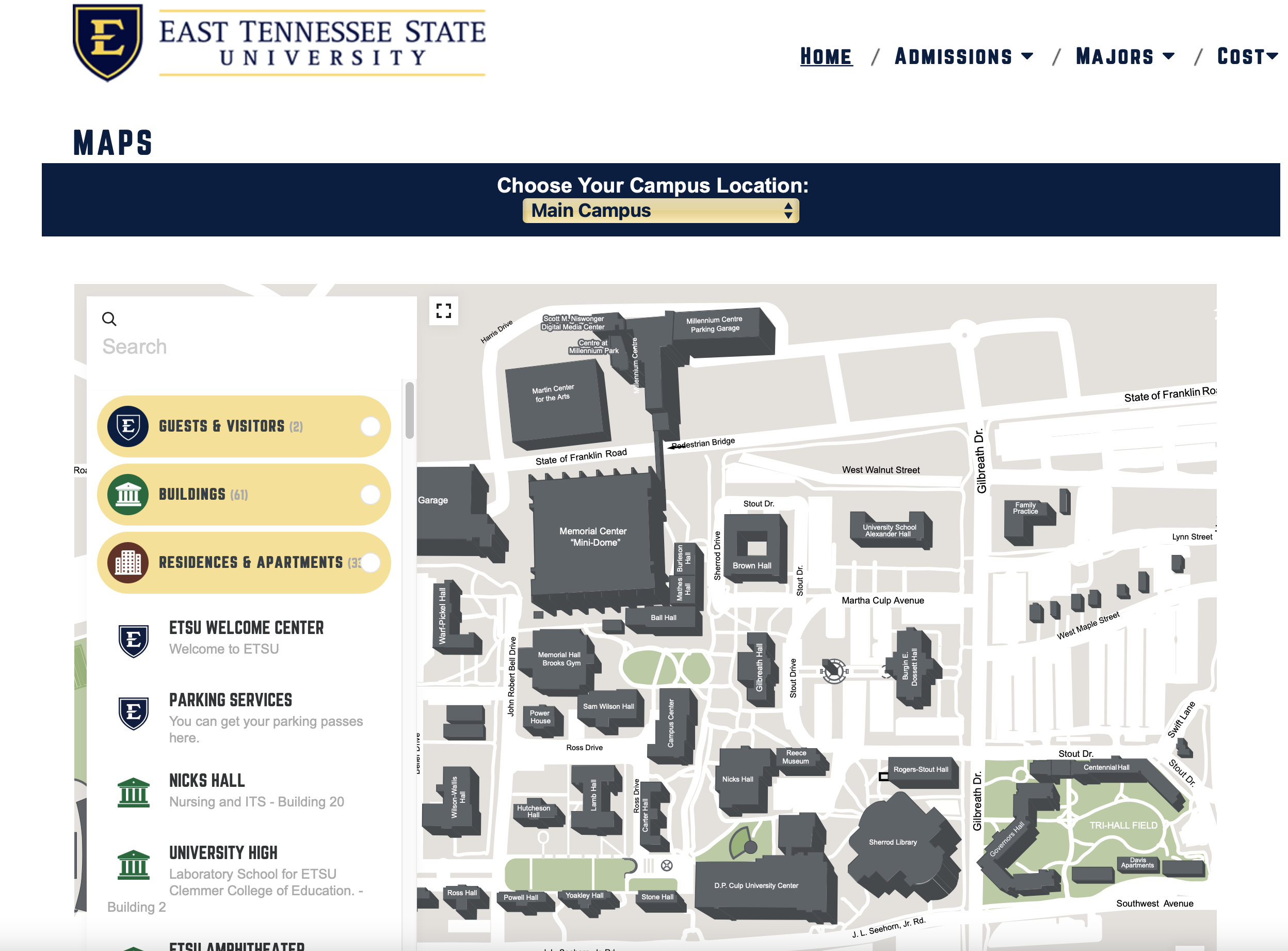 Main Campus Map