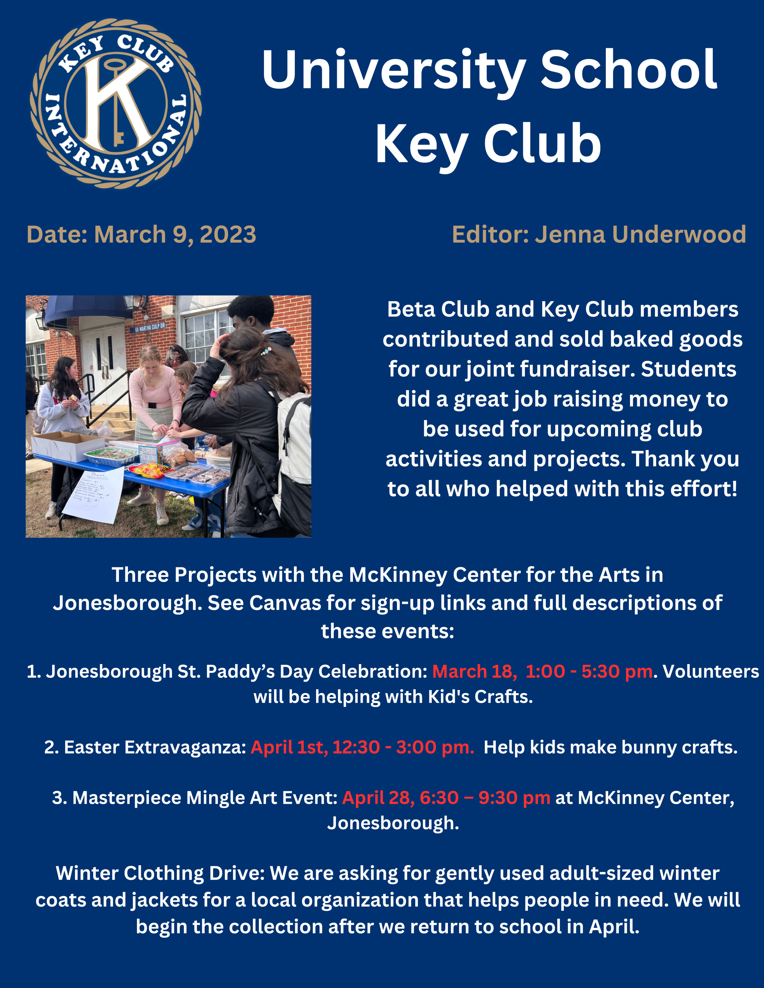 Key Club Newsletter